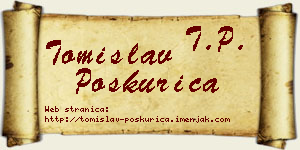 Tomislav Poskurica vizit kartica